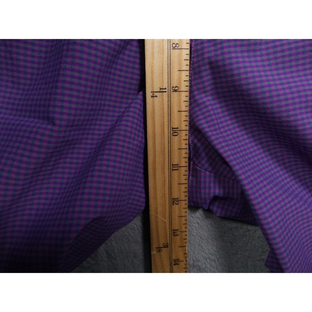 Adidas Golf Shorts Mens Size 32 Purple Ultimate 365 Gingham Plaid Stretch - Picture 10 of 14